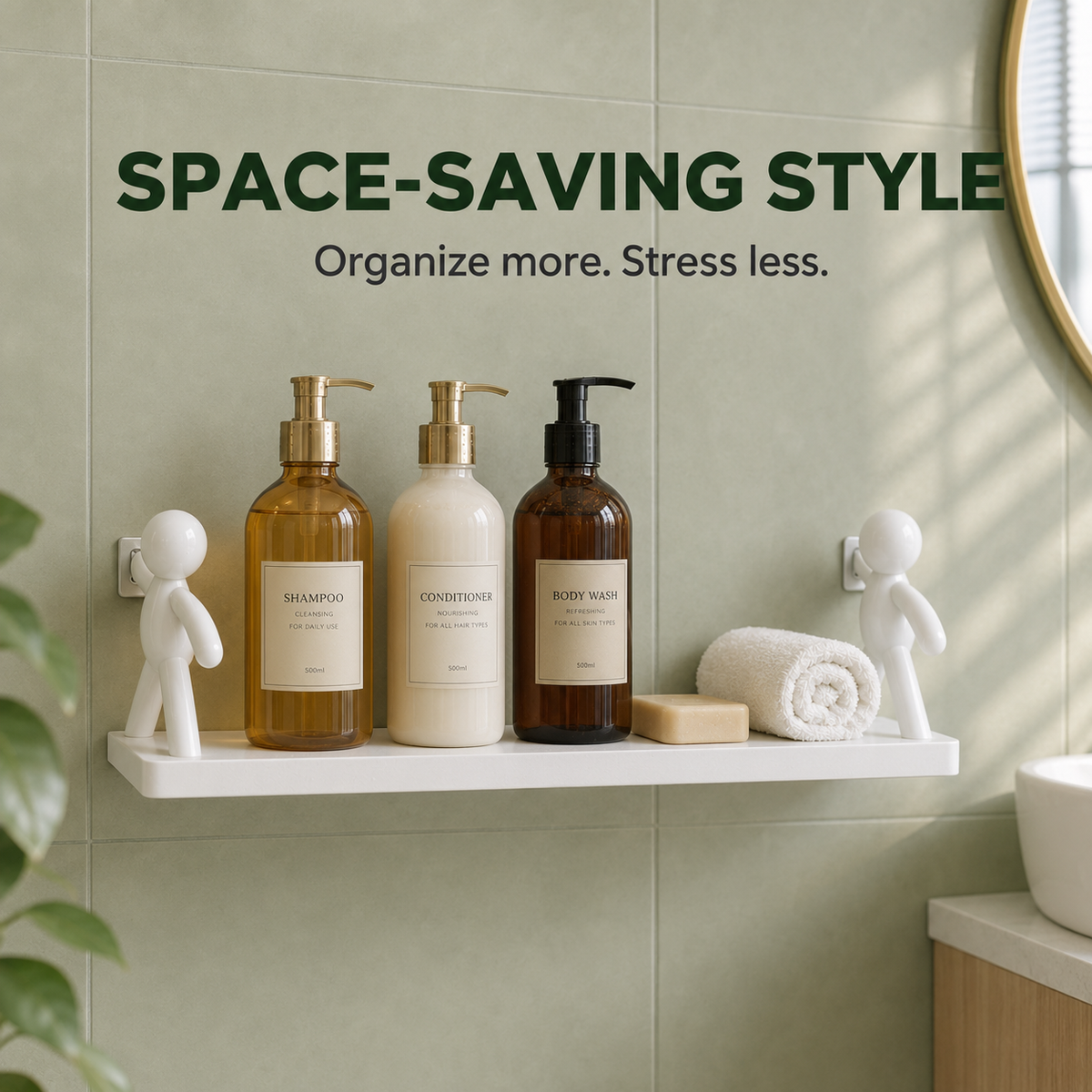 CasaLumo™ ShelfBuddy — No-Drill Wall Organizer