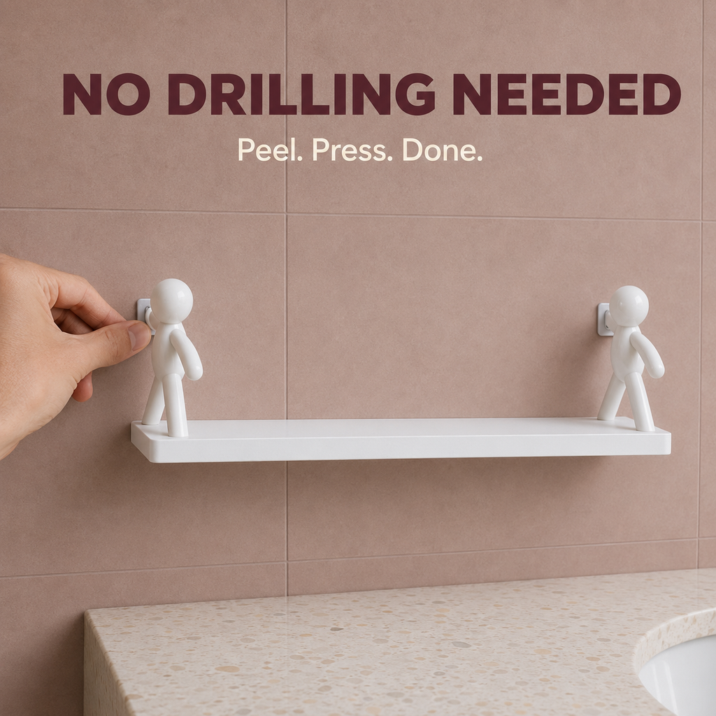 CasaLumo™ ShelfBuddy — No-Drill Wall Organizer