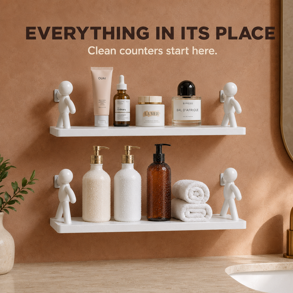 CasaLumo™ ShelfBuddy — No-Drill Wall Organizer
